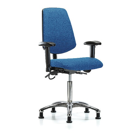 Zoro Select Ergonomic Chair, Adjustable Arms, 21-1/2" to 29" Height, Blue BR-ESD-FMBCH-MB-CR-T1-A1-NF-EG-ESDBLU