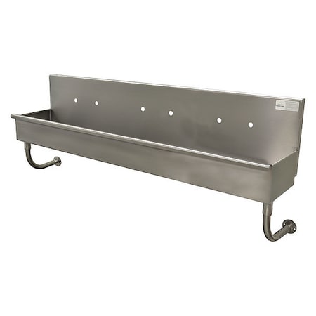 Advance Tabco Hand Wash Sink, ADA, 3 Station, Faucets Opt 19-18-60-ADA