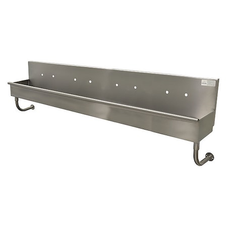 Advance Tabco Hand Wash Sink, ADA, 4 Station, Faucets Opt 19-18-80-ADA
