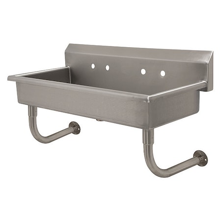 Advance Tabco Hand Wash Sink, NSF, 2 Station, Faucet Optl FC-WM-40