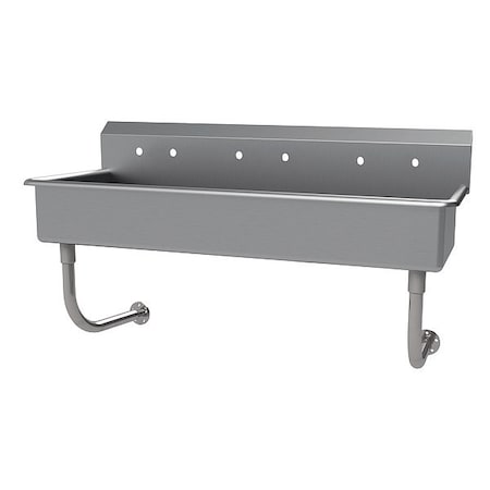 Advance Tabco Hand Wash Sink, NSF, 3 Station, Faucet Optl FC-WM-60