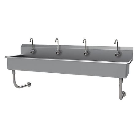 Advance Tabco Wash Sink, NSF, Hands-Free, 4 Station FC-WM-80EF