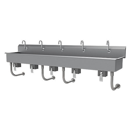 Advance Tabco Wash Sink, NSF, ADA, Hands-Free, 5 Station FS-WM-100KV