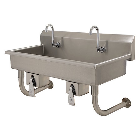 Advance Tabco Wash Sink, NSF, Hands-Free, 2Stn, Knee Pedal FS-WM-40KV