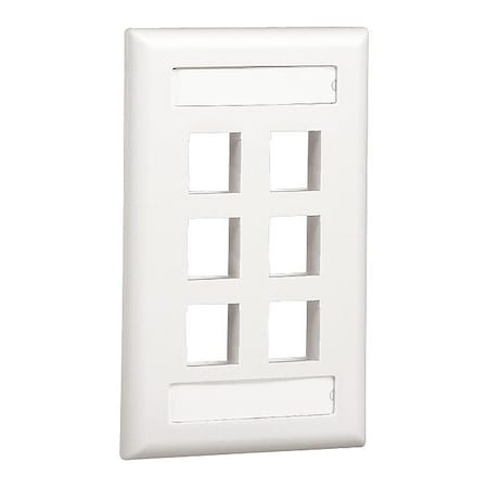 Panduit Nk, 6pt, Sg, Flush, Vert, L, Iw NK6FIWY