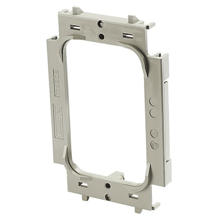 Panduit Bracket, Screw-On, Gry, 1-Gang, PK10 T70SDB-X