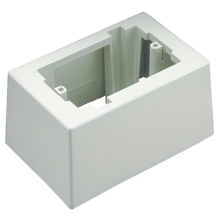 PANDUIT Junction Box, Low V, Adh, Wh, 1-Gang, Deep JB1DWH-A