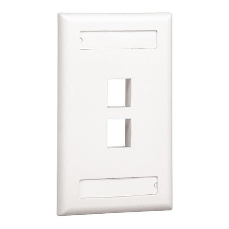 Panduit Nk, 2pt, Sg, Flush, Faceplate, L, Wh NK2FWHY