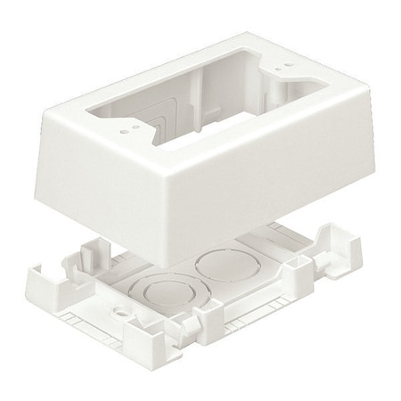 PANDUIT Junction Box, Low V, Adh, Wh, 1-Gang, 5.00 JBX3510WH-A