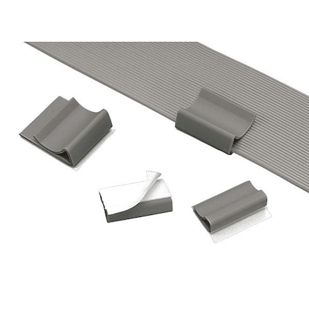Panduit Flat Cable Clip, Adh, 1.09"w, Bp, PK500 FCC-A-D8