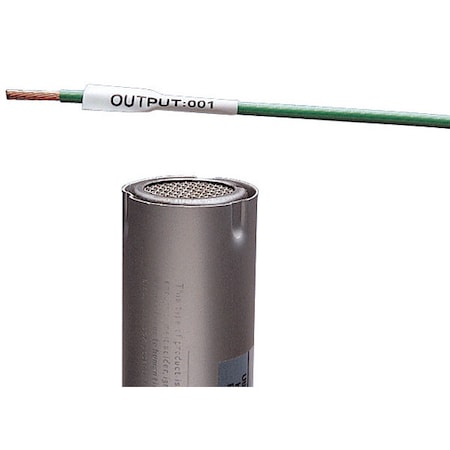 Panduit Heat Shrink Label, 3:1 I.D. Shrink Ratio, White, 1/4 in H200X025H1T