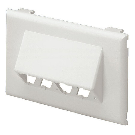 Panduit Faceplate, 1 Gang, PVC T70FH4IW