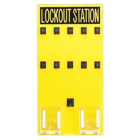 PANDUIT Lock-Out Station, Sing Only, 10 Person PSL-10SA