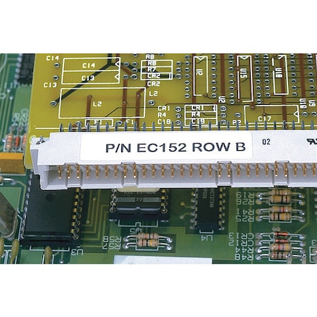 PANDUIT Laser, Complbl, Polyester, Wh, PK10000 PLL-5-Y2-10