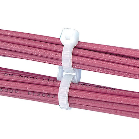 Panduit Closedconnectorring, 0.57", Wrbl, PK1000, 0.3 in H, 0.57 in L, 0.36 in W, Weather Resistant Nylon 6.6 CR4H-M0