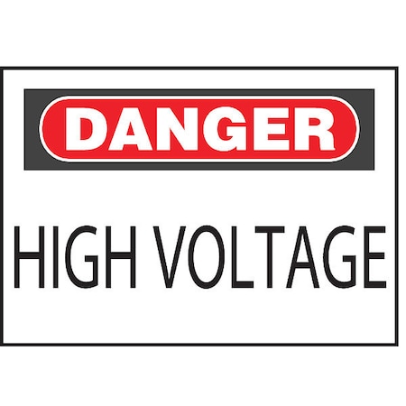 Panduit Sing, Dngr, High Vltg, Rd/bl/wh, 7x10 PPS0710D72