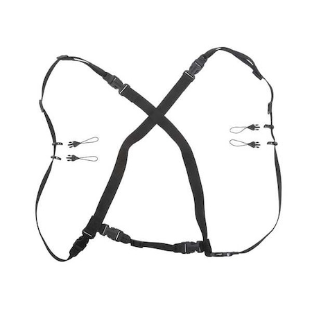 Op/Tech Usa Barcode Lanyard Double Lanyard, Black, L 99013932