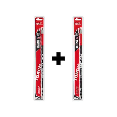 Milwaukee Tool 12 in x 7 TPI Reciprocating Saw Blade Combo Pack 48-00-5563, 48-00-5563