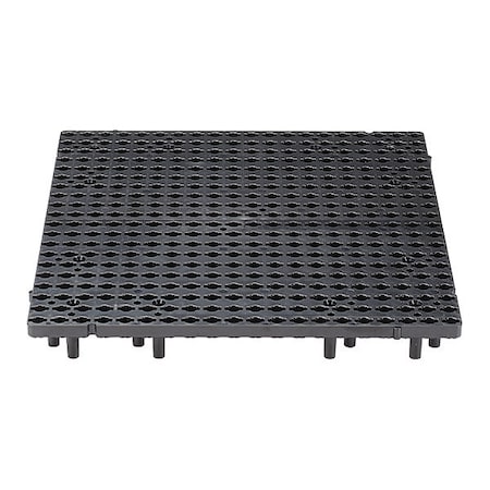 Panduit Grid Tile, 1 ft.x1 ft., Bl, 8 Per Pk QB-TILE