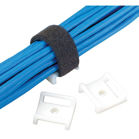 Panduit Cble Tie Mnt, No 6screw, 1.12", Nat, PK100 ABMT-S6-C