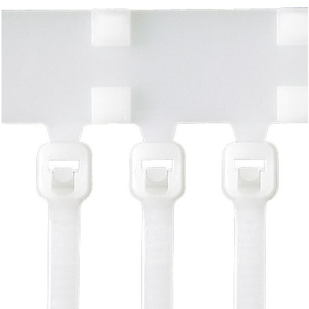 Panduit Cable Tie, 6 in L, 1-5/16 in Max Bundle Dia., Natural, Nylon 6/6, 18 lb Strength, 5000 PK PLT1.5M-XMR