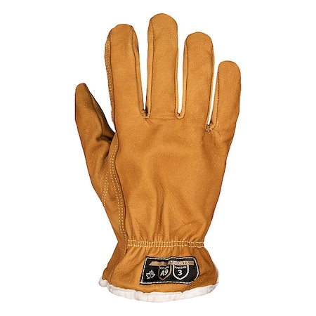 Superior Glove Leather Gloves, Safety Cuff, Keystone Thumb, Full Finger, 1 PR 378GOBTX-L