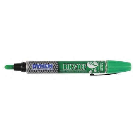 Dykem Paint Marker, Green, Water Removable 44108