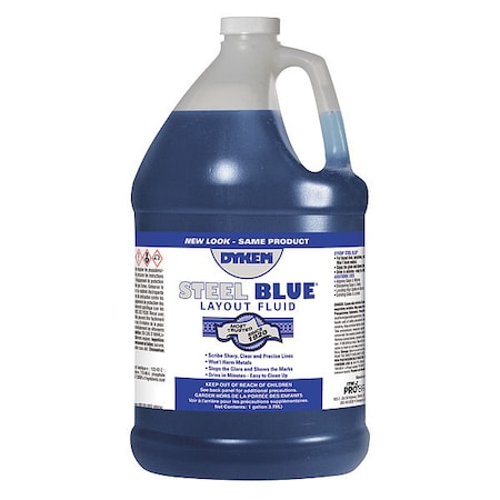 Dykem Layout Fluid, Blue, 1 gal. Jug 80700