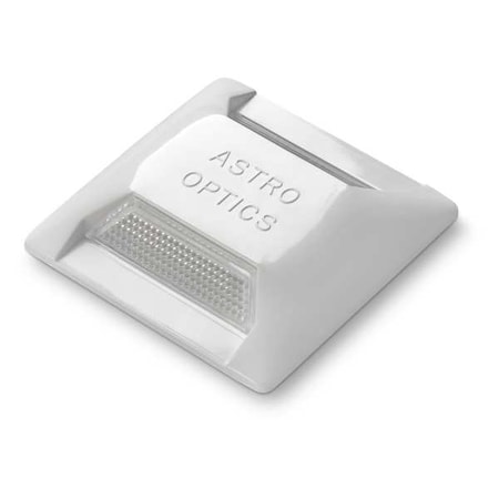 Tapco Temporary Pavement Marker, Plastic, 4 in Length, 4 in Width, 3/4 in Height, White, Adhesive Pad 102239BXK