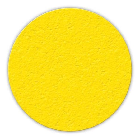 Incom Small Circle 5S Workplace Floor Organization Marker Vinyl Film Yellow, 3" W x 0.58 mil Thick LM200Y
