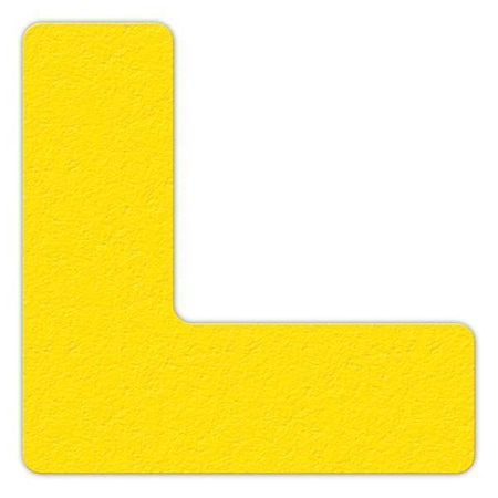 Incom Workplace Floor Organization Marker Vinyl Film Yellow, 6" W x 6" L, 0.58 mil Thick LM110Y