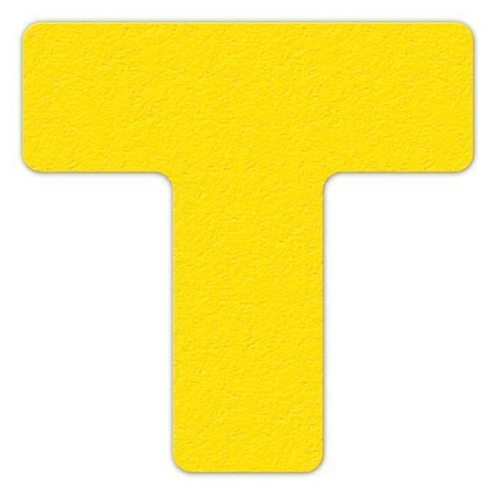 Incom Workplace Floor Organization Marker Vinyl Film Yellow, 6" W x 6" L, 0.58 mil Thick LM130Y