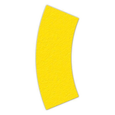 Incom Curve 5S Workplace Floor Organization Marker Vinyl Film Yellow, 2-1/2" W x 6" L, 0.58 mil Thick LM140Y