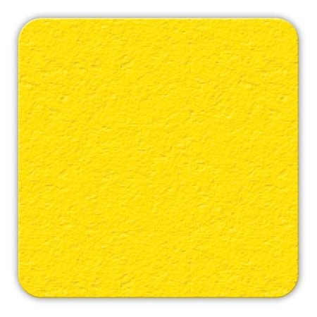 Incom Small Squared 5S Workplace Floor Organization Marker Vinyl Film Yellow, 3" W x 3" L, 0.58 mil Thick LM160Y