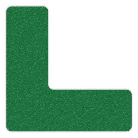 Incom Workplace Floor Organization Marker Vinyl Film Green, 6" W x 6" L, 0.58 mil Thick LM110G