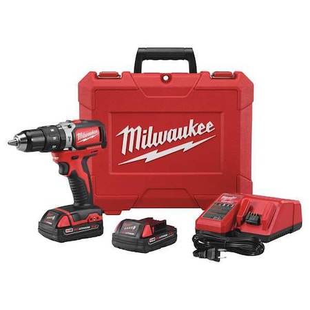 Milwaukee Tool 18.0 Hammer Drill, Battery Included, 1/2 in Chuck 2702-22CT