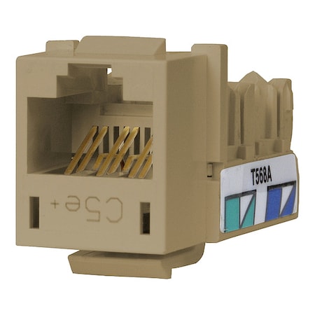 Hubbell Premise Wiring Hubbell SPEEDGAIN Xcelerator HXJ5EEI25 Cat.5e Connector -  - 1 x RJ-45 Network - Red, PK25 HXJ5EEI24