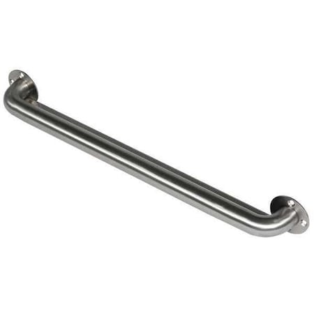 Bestcare Ligature Resistant Ligature Resistant Grab Bar, 24" L, Stainless Steel, Stainless steel WH1109-1