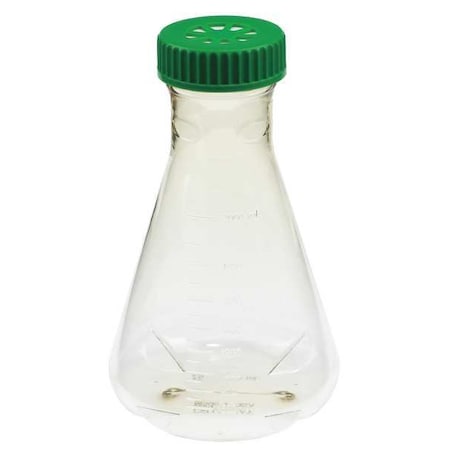 Zoro Select Erlenmeyer Flask, 2L, Vent, Plain, PK6 229850