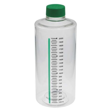Celltreat Roller Bottle, 2000mL, Vent, PK12 229385