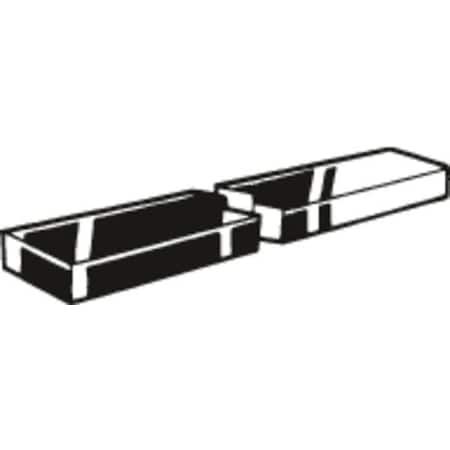 Zoro Select Undersized Key Stock, C45K Steel, Plain, 1000 mm L, 3 mm W, 3 mm H M39270.033.0001