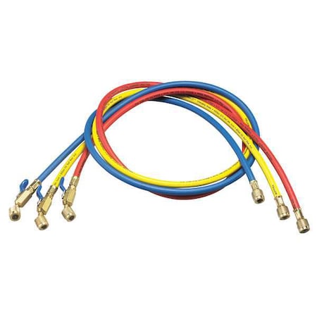 Yellow Jacket Manifold Hose Set, Low Loss, 72 In 29986