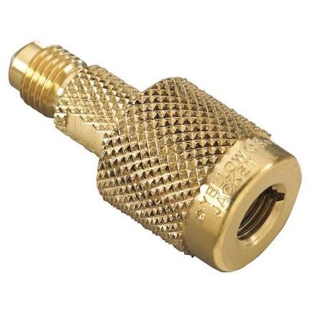 Yellow Jacket Quick Coupler, Low Loss, 1/4 In MxF, 0 Deg 19109