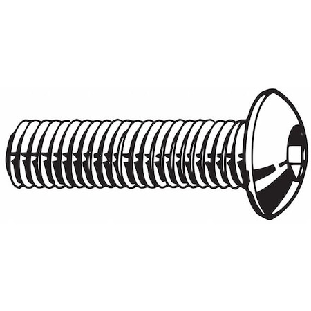 Zoro Select #4-40 Socket Head Cap Screw,  Black Oxide Steel,  1/8 in L,  38400 PK B07150.011.0012