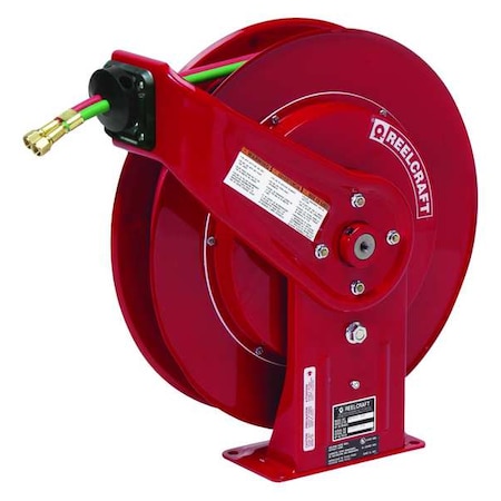 Reelcraft Hose Reel, 1/4in. dia., 60 ft., Grade T TW7460 OLPT