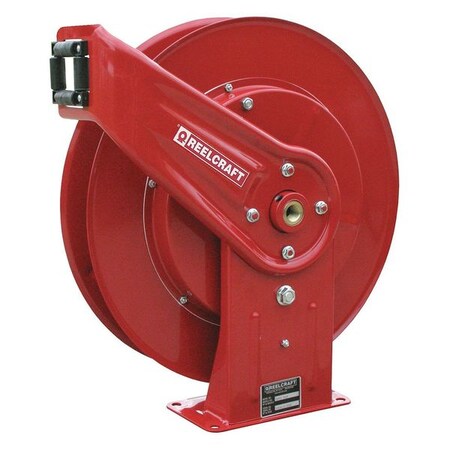 REELCRAFT Spring Return Hose Reel, 3/8 in Hose Dia., 70 ft Length, 500 psi 7600 OLB