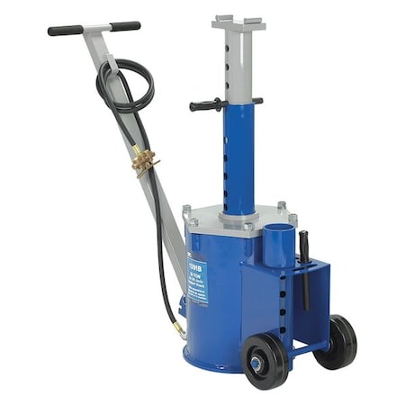 Otc 10 Tons Air Lift Jack/Support Stand 51-1/4" Max. Lifting H., 18-1/4" Min. Lifting H 1591B