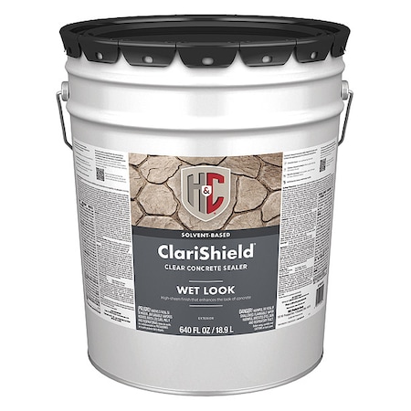 H&C Concrete Dustproofer Floor Sealer, Pail, Clear, 200 to 300 sq ft/gal Coverage 50.100125-20