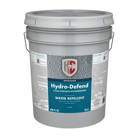 H&C Concrete Dustproofer Floor Sealer, Matte Finish, Clear, Water Base 50.154155-20