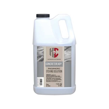H&C 1 gal Etch Coating, Invisible Finish, Clear, Solvent Base 50.160004-16